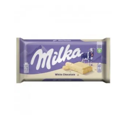 Milka White chocolate 100g