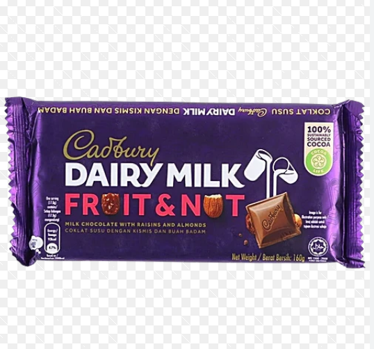 Cadbury Dairy milk chocolate with fruit & nut 130g